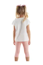 Sevimli Fareler Kız Çocuk T-shirt Tayt Takım