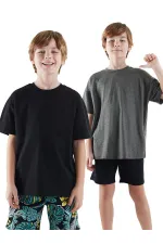 Erkek Çocuk Basic Oversize 2'li Paket T-shirt
