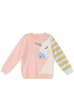 Unicorn Girl's Pink Knitted Sweater