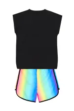 Unicorn Skateboarding Girl's T-shirt and Shorts Set