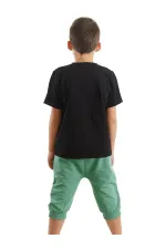 Dozer Yolda Erkek Çocuk T-shirt Kapri Şort Takım