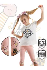 Sevimli Fareler Kız Çocuk T-shirt Tayt Takım