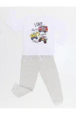 İnşaat Araçları Erkek Çocuk T-shirt Pantolon Takım