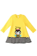 Robe jaune abeille pour fille