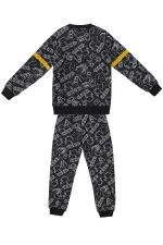 Arabalar Erkek Çocuk Siyah Eşofman Takım