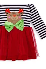 Kokoş Kız Tüllü Yılbaşı Kırmızı Elbise
