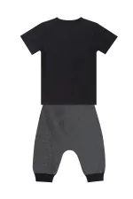 Uzay Roketi Erkek Çocuk T-shirt Kapri Şort Takım