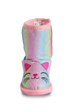 Bottes à paillettes couleur chat pour fille