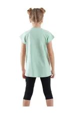 Puanlı Kaplan Kız Çocuk T-shirt Tayt Takım