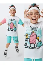 Monster Dudes Boys' T-shirt and Shorts Set