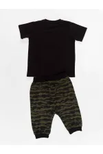 Woof Erkek Çocuk T-shirt Kapri Şort Takım