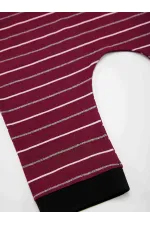 Funny Crocodile Boy's Cotton Burgundy Jumpsuit