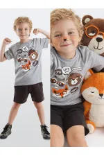 Arkadaşlar Erkek Çocuk T-shirt Şort Takım