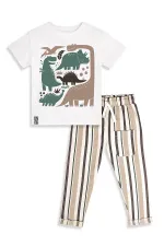Ensemble T-shirt et pantalon dinosaure pour garçon
