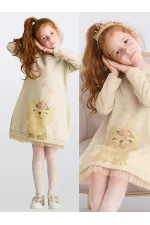 Robe de fille rêve de chat