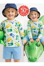 UV Korumalı Timsah Erkek Çocuk Mayo T-shirt