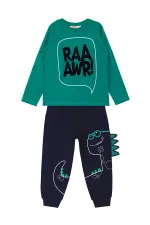Tırtırlı Dino Erkek Çocuk T-shirt Pantolon Takım