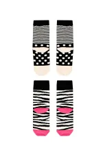 Zebracorn Girls' 2-Pack Ankle Socks