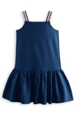 Denizci Unicorn Lacivert Kız Çocuk Elbise