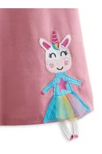 Robe d'été rose Lilycorn pour fille