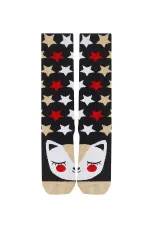 Glittery Cat Girl's Socks