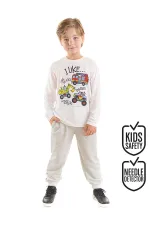 İnşaat Araçları Erkek Çocuk T-shirt Pantolon Takım