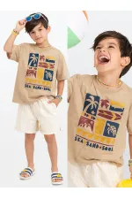 Seas Sand Erkek Çocuk T-shirt Şort Takım