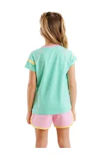 Kalpler Kız Çocuk T-shirt Şort Takım
