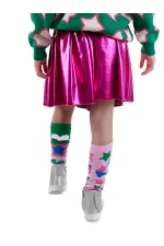 Leggings verts et roses Star Heart Girl