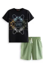 Oyunu Başlat Erkek Çocuk T-shirt Şort Takım