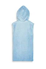 Mavi Kapüşonlu Unisex Bornoz