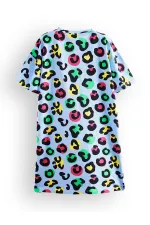 Robe oversize à imprimé léopard pour fille