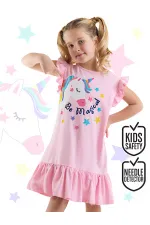 Unicorn Magic Kız Çocuk Pembe Elbise