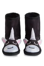 Bottes licorne noires pour fille