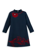 Poppy Girl's Navy Blue Dress