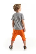 Yo Kaplan Erkek Çocuk T-shirt Kapri Şort Takım