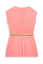 Robe serviette rose fraise pour fille