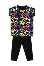 Ensemble T-shirt et legging style streetwear pour filles