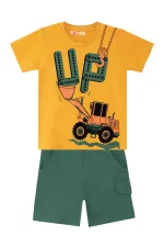 Up Kepçe Erkek Çocuk T-Shirt Şort Takım