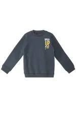 Ensemble de survêtement gris foncé uni pour garçon