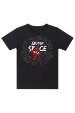 Uzay Roketi Erkek Çocuk T-shirt Kapri Şort Takım