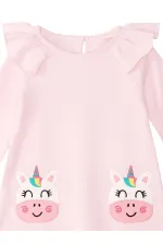 Robe rose maïs pour fille
