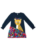 Süslü Leo Kız Çocuk Elbisesi