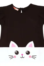 Robe à volants Chat Blanc pour fille