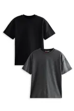 Erkek Çocuk Basic Oversize 2'li Paket T-shirt