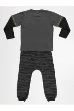Sprey Kamuflaj Erkek Çocuk T-shirt Pantolon Takım
