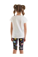 Uzayda Unicorn Kız Çocuk T-Shirt Tayt Takım