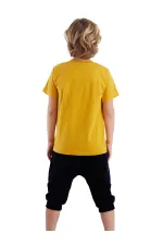 Arslan Erkek Çocuk T-shirt Kapri Şort Takım