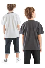 Just Smile Erkek Çocuk 2'li T-shirt Takım