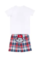 Monkey Ekose Erkek Çocuk T-shirt Şort Takım